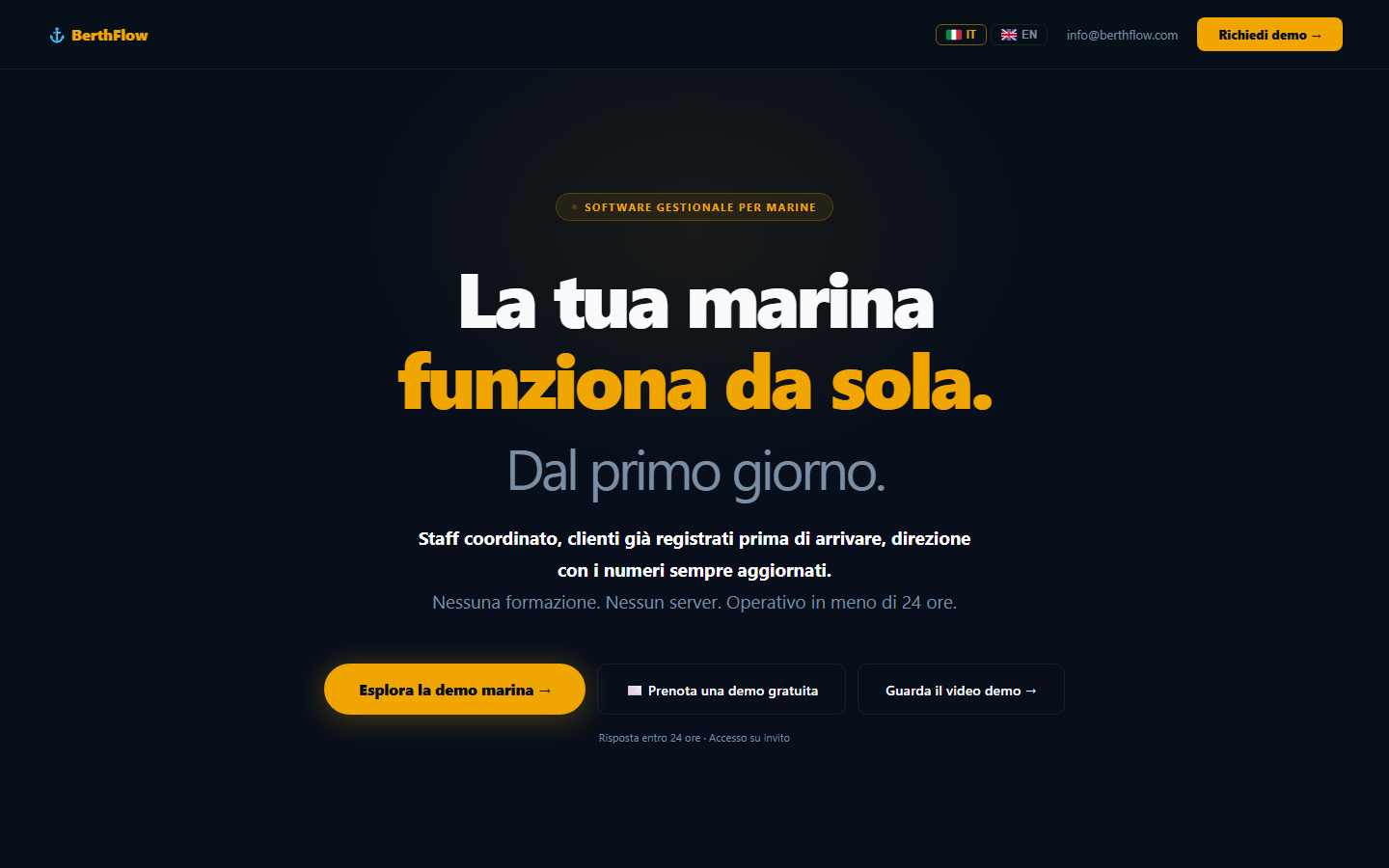 BerthFlow marina operations platform presentation