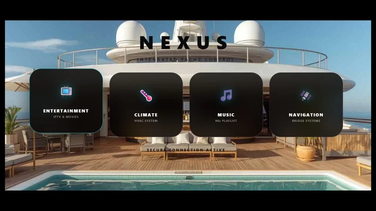 Nexus XPanel yacht control system
