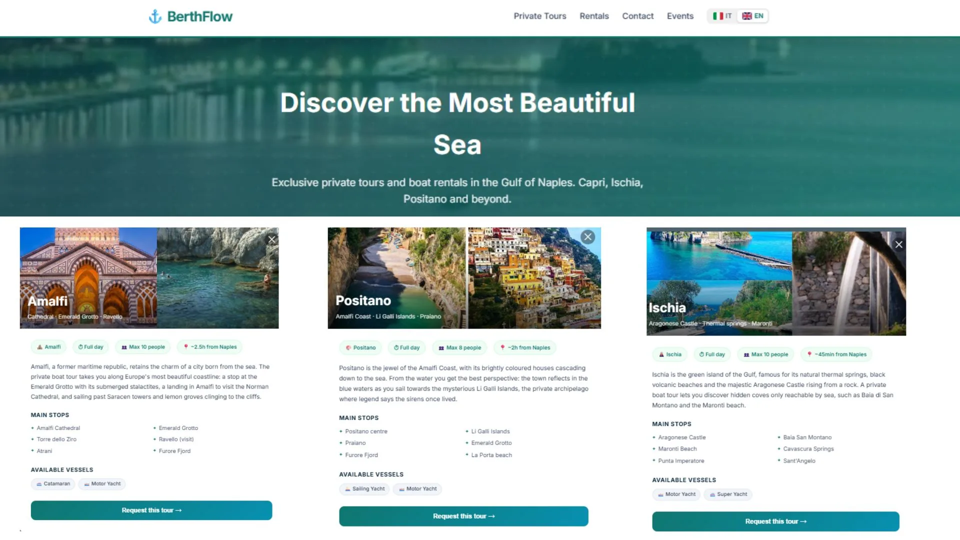 BerthFlow — Marina & Tour Platform